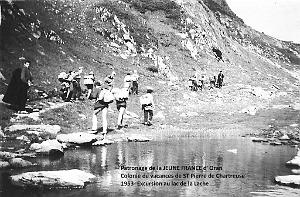 COLO JEUNE FRANCE 1953 Excursion au lac de la Lache